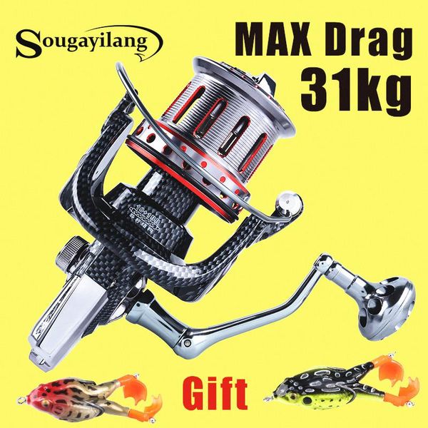 

baitcasting reels sougayilang spinning reel big metal strong drag fishing carp molinete carretilha de pesca olta makaralar for sea