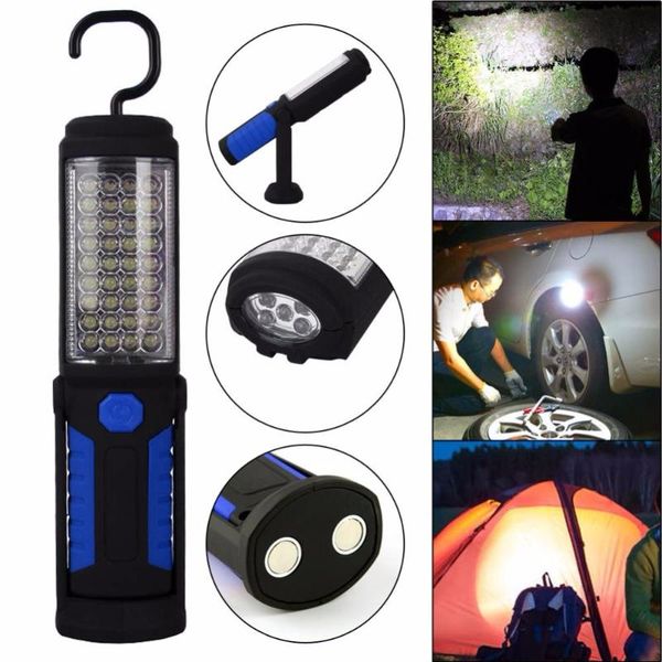 

portable 36+5 led torch work light camping fishing emergency magnetic inspection lamp lantern battery powered flashlights torches