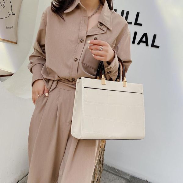 

evening bags large handbags totes women's bag 2021 big pu shoulder simple crossbody high capacity female lady