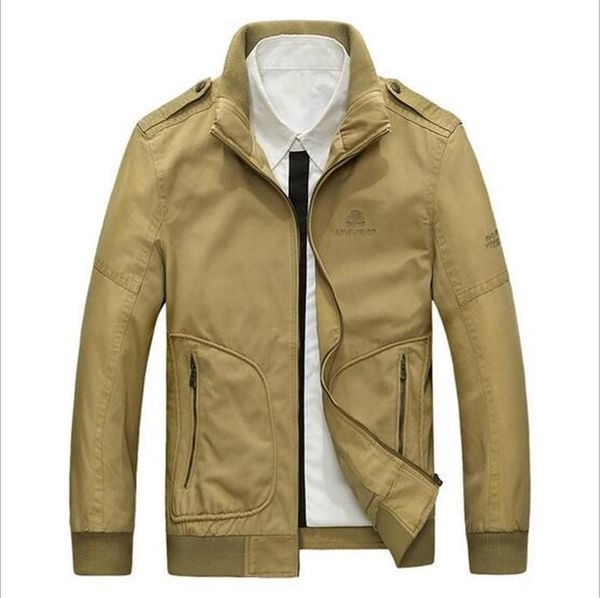 

men's jackets jacket plus 3xl size loose cotton solid military men spring mens casual coats warm, Black;brown