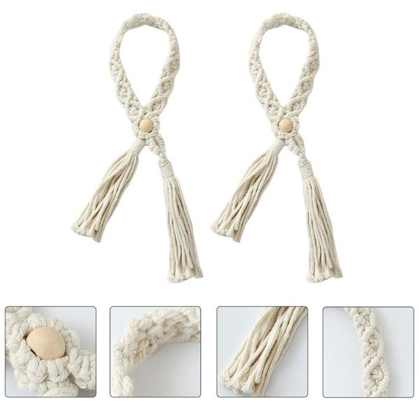 

curtain & drapes 2pcs decorative fixing tiebacks bohemian style holding