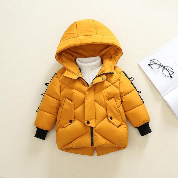 

coat boys winter warm down parkas kids cotton thick hoodies coats for baby children doorout jackets outerwaer clothes, Blue;gray