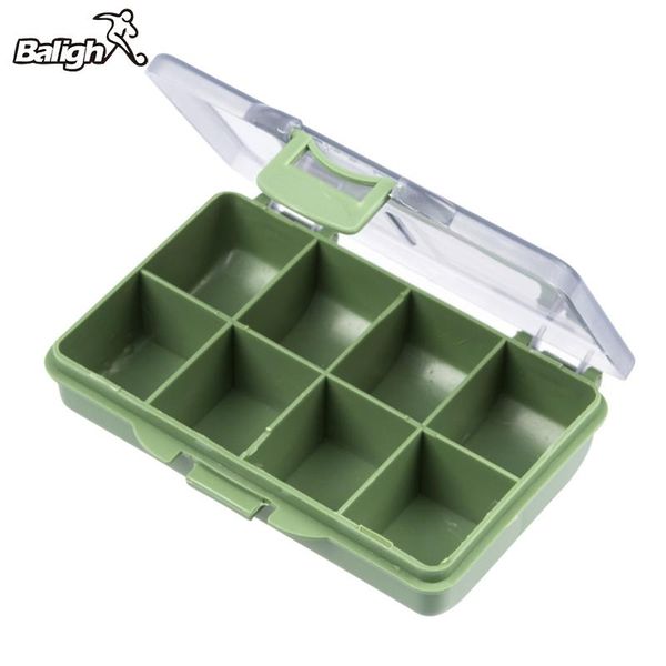 

balight 4/6/8 compartments mini storage box carp fishing tackle lure spoon hook bait gadget accessories