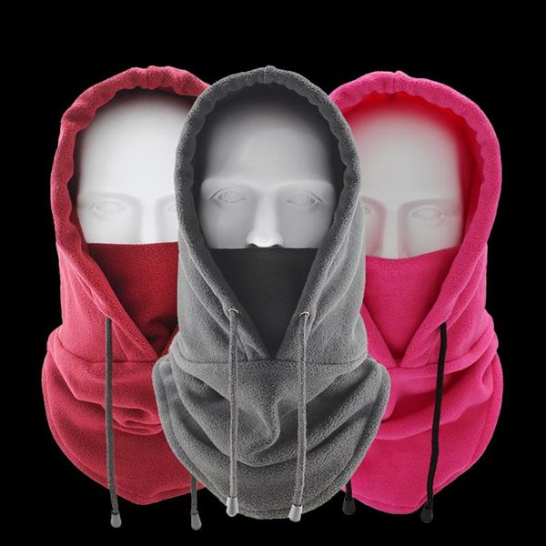 

cycling caps & masks walk fish outdoor fishing windproof balaclava warmth cap skin-friendly soft non-pilling running hiking winter headwear, Black