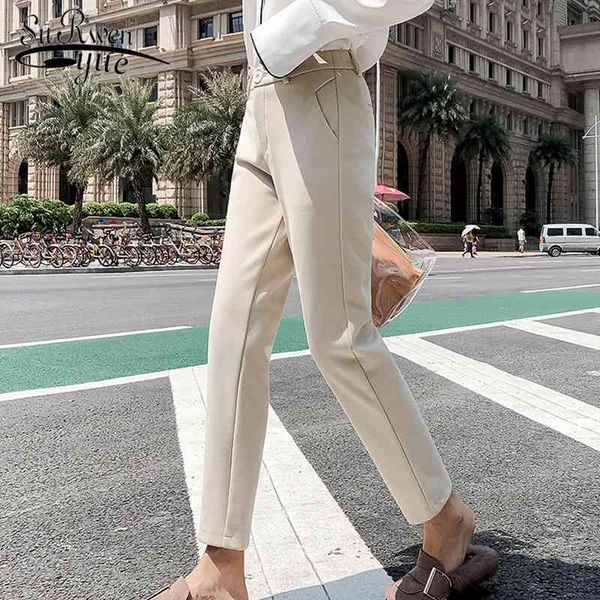 

fashion autumn pants women solid winter trousers high waist plus size long harem pants s clothing 5090 50 210508, Black;white