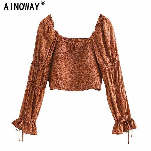 

boho 2021 women floral printed bohemian ruffles rayon blouse shirts ladies off shoulder long sleeve blusa women's blouses &, White