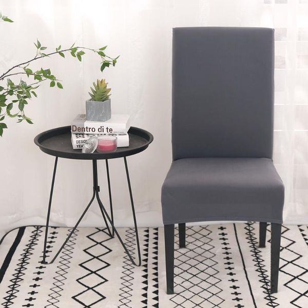 

chair covers 1/2/4/6 piece solid color elastic cover, removable dining suitable for home decoration