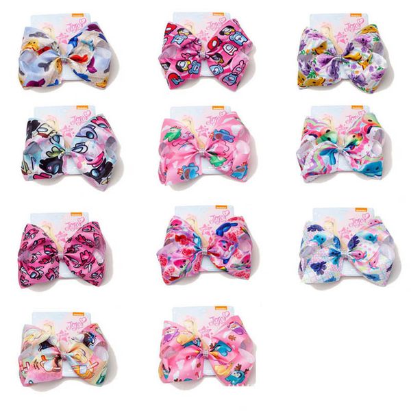 

girls hair accessories hairclips baby bb clip kids barrettes clips children ribbon animal print cute bow hairpins bowknot b7153, Slivery;white