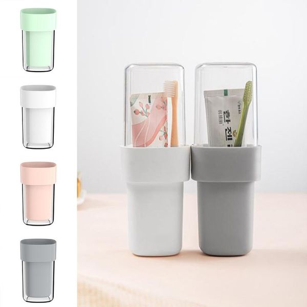 

toothbrush holders cup set for travel bathroom storage racks holder box case