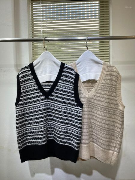 

women's sweaters 2021 women fashion sleeveless cashmere vest 0917, White;black