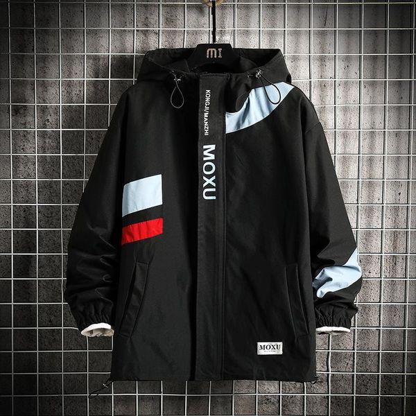 

men's jackets 2021 spring autumn hip hop streetwear cardigan zipper up jacket brand baseball clothes oversize 5xl 6xl 7xl, Black;brown