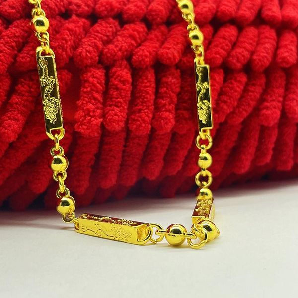 

chains gold-plated t-rex double button necklace men's boss, Silver