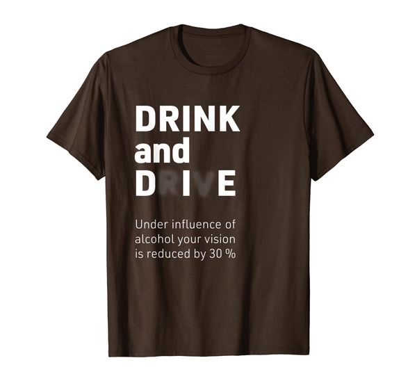 

drink and drive die awareness tshirt, White;black
