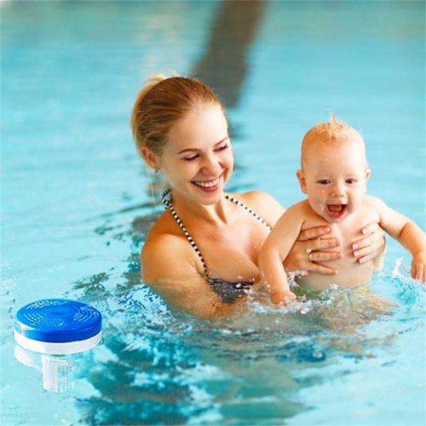 

pool & accessories floating swimming blue dispenser floater adjustable rotating with scale plastic 2021