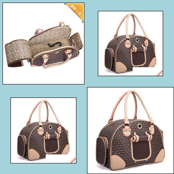 

dog car seat ers supplies pet home & garden designer luxury pu leather carrier bag tote quality small dog/cat outdoor portable handbag drop