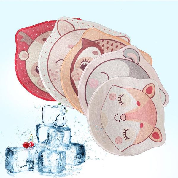

kennels & pens summer cartoon animal cat cushion ice silk anti-heat and cooling sleeping mat non-slip rubber