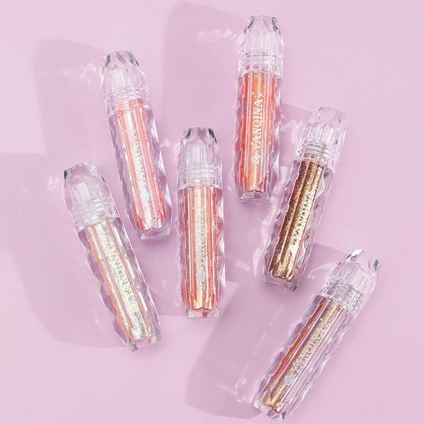 

colors diamond liquid eyeshadow monochrome fine glitter pearlescent metal shimmer waterproof lasting cosmetic tslm2 eye shadow