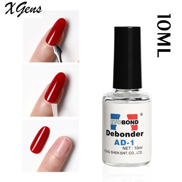 

nail gel debonder liquid 10ml art with brush glue ad-1 eyelashes stickers false tip rhinestone remover, Red;pink