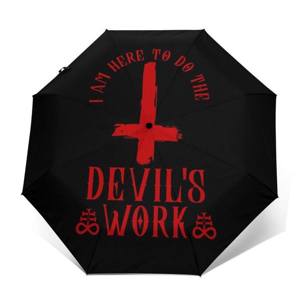 

umbrellas pentagram umbrella wind proof auto mini painting folding outdoor