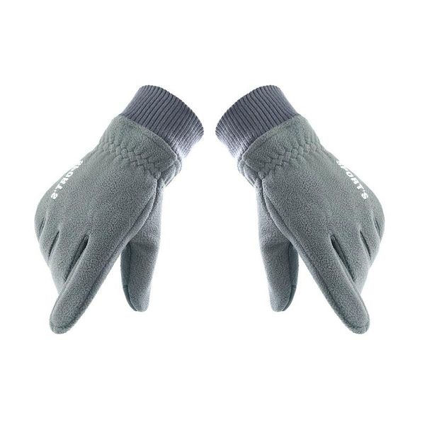

cycling gloves winter warm fleece cold proof for men women mtb bike bicycle, Black