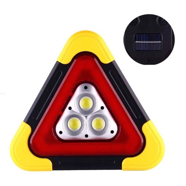 

traffic light multi function triangle warning sign car led work road safety emergency breakdown alarm lamp , flashing on h9eb