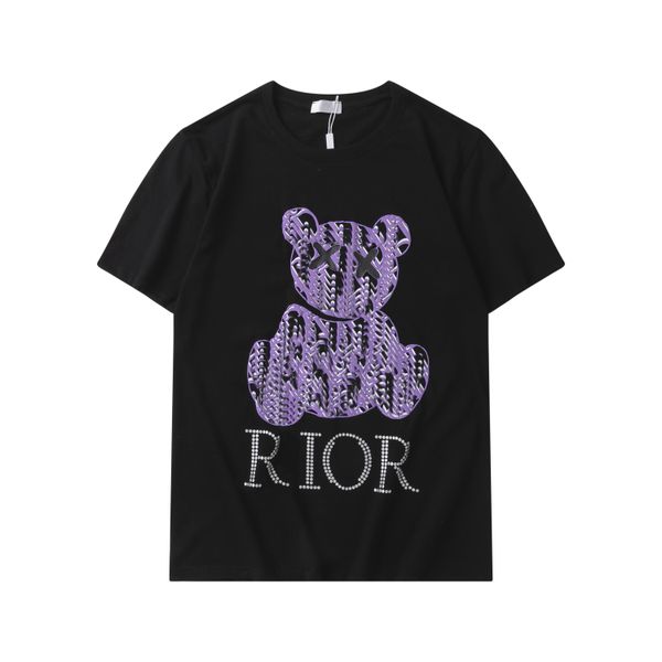 

22ss spring summer men's t-shirts designer luxury women's classic letter printed pure cotton short sleeve casual cotton tshirt 17, White;black