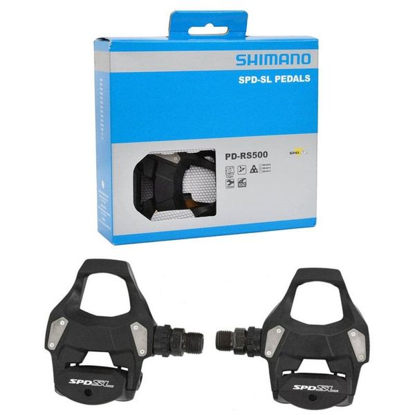 

bike pedals spd-sl pd-rs500 black/silver/white road bicycle self-locking pedal