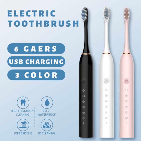 

powerful ultrasonic sonic electric toothbrush usb rechargeable tooth brush electronic washable x3 smart