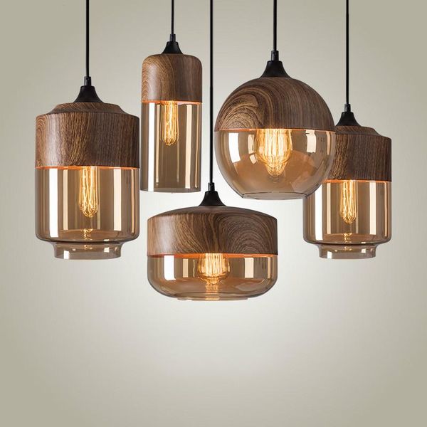 

pendant lamps european-style creative modern art coffee shop bedside personality edison three-head glass lights wf1016
