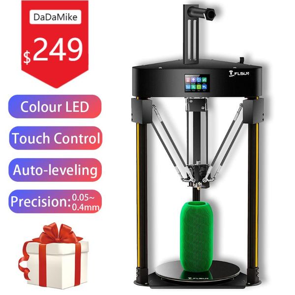 

printers dadamike 3d printer silent chip tmc2208 drukarka high precision printing large size 200*200*200mm color touch lcd screen drucker
