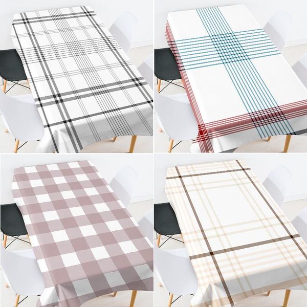 

table cloth geometric striped lattice anti-stain tablecloth set party decoration rectangular tablecloths dining tables