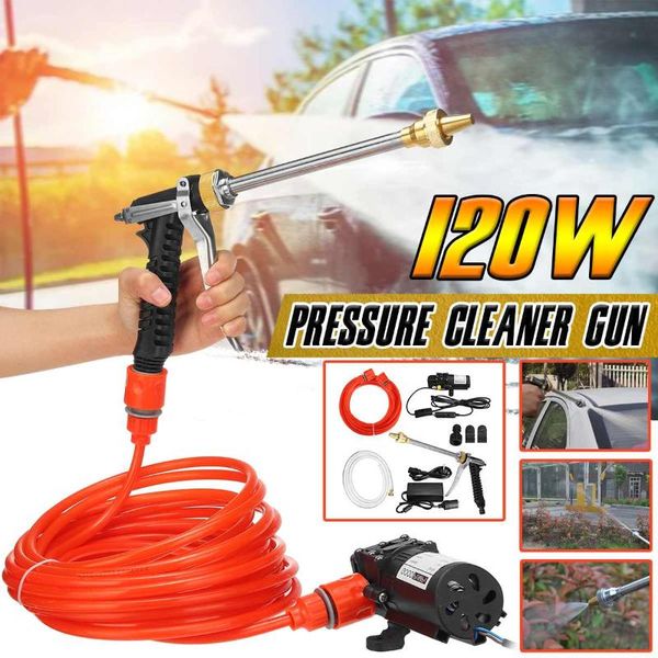 

car washer 12v washing pump machine high pressure nozzle hose cleaner water gun