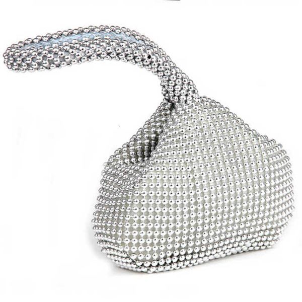 

hand european aluminum sheet women's fashion dign trihedron make-up dinner banquet bag 0156
