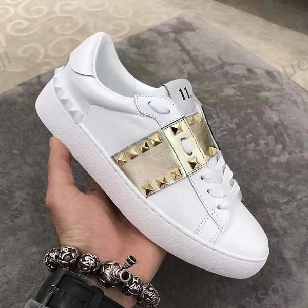 

sneakers leather men's and women's flat running embossed luxury design white strap dress shoes, Black