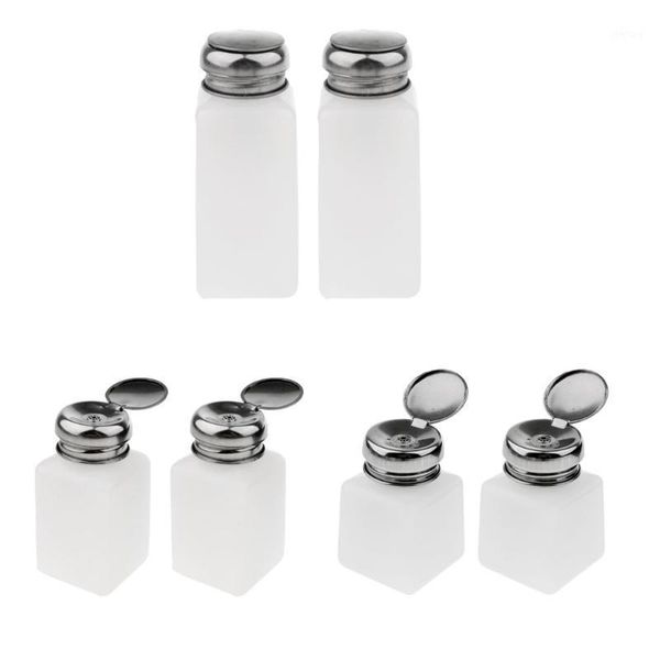 

pcs nail remover set liquid alcohol press pump dispenser bottle lockable - 100ml/200ml/250ml storage bottles & jars