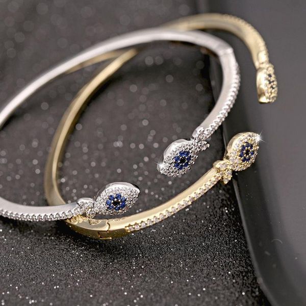 

bangle fashion simple fish open bracelets for women party gift charm jewelry wholesale zk30, Black