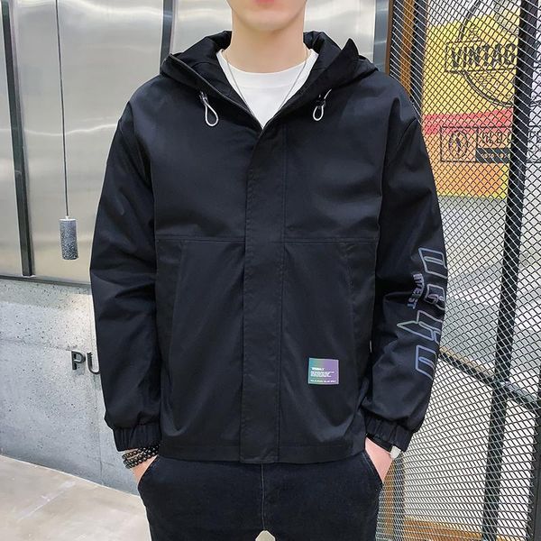 

men's jackets fashion spring slim casual windproof coat cotton, Black;brown