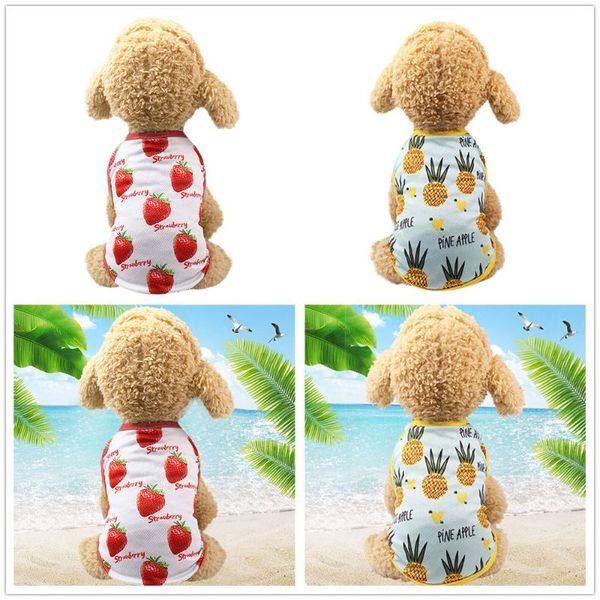 

dog apparel pet couples dress puppy princess lovely strawberry/ pineapple dresses for small medium large dogs