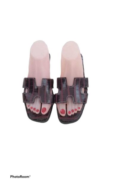 

slippers hrms model luxury, Black