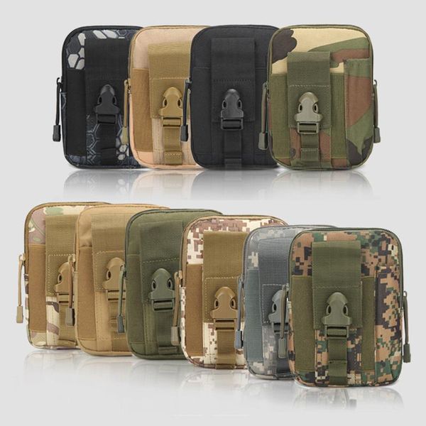 

men tactical pouch belt waist pack bag small pocket military running travel camping bags soft back xa214y outdoor
