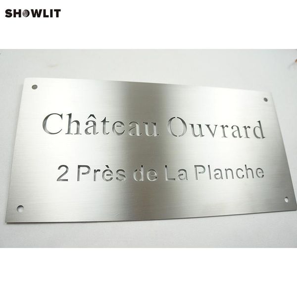 

custom stainless steel office/company name plates other door hardware