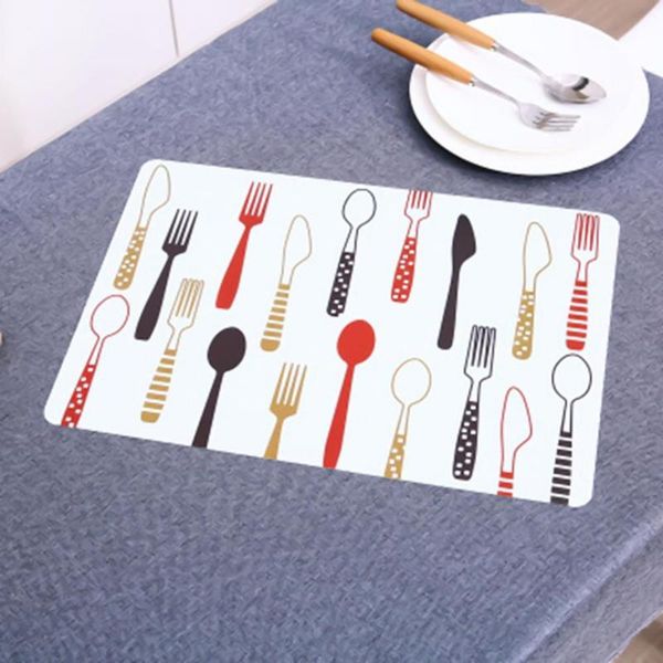 

mats & pads clear printing multicolor heat resistant durable bowl home decor