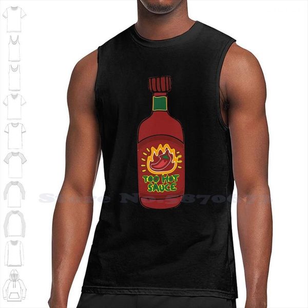 

too summer funny tank sleeveless vest for men women spicy, White;black