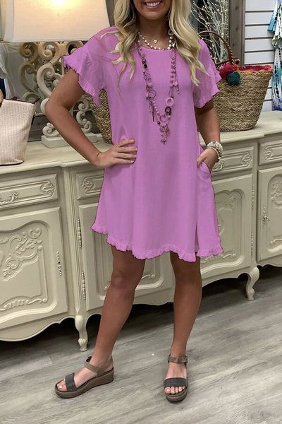 

new short 2021 solid summer sleeve dress women's, White;black