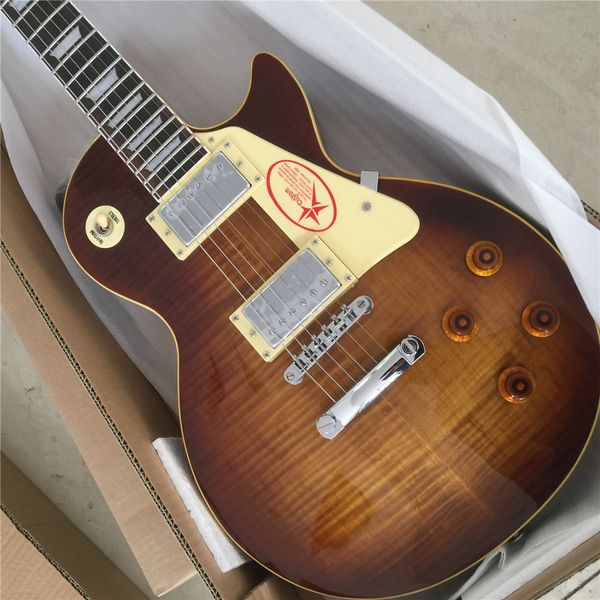 

lp standard 1959 r9 version tobacco sunburst flamed maple guitar