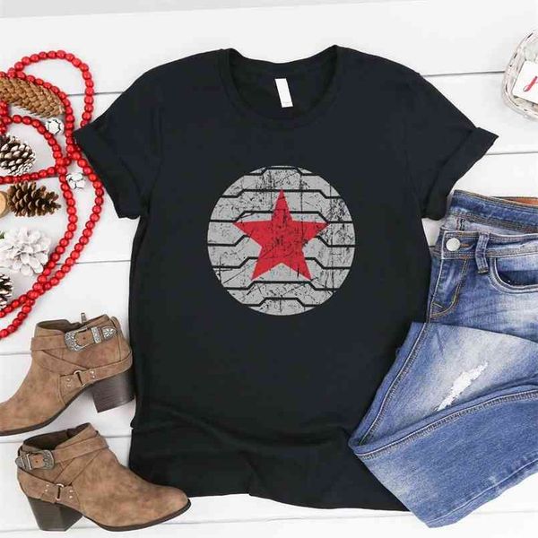 

winter soldier shirt falcon & ws tee mcu superhero s bucky barnes vintage retro graphic gift for fans 210708, White
