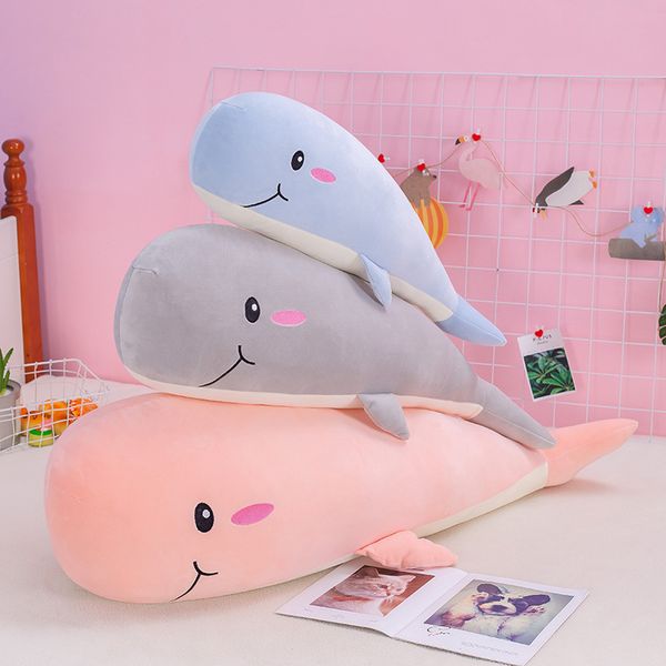 

cartoon marine animal doll whale plush toy soft down cotton pillow children's holiday gift