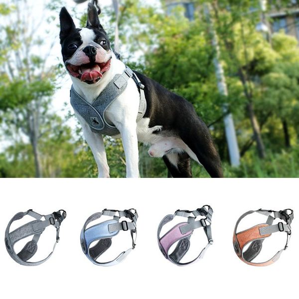 

dog collars & leashes no pull pet harness for small medium dogs adjustable vest reflective puppy pets walking harnesses products