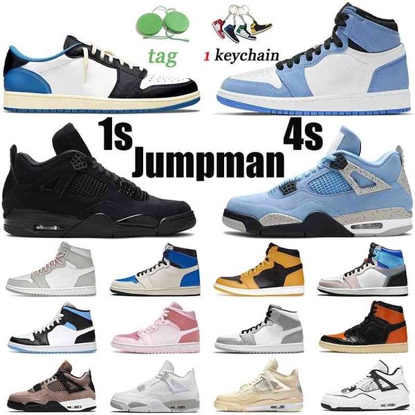 

university blue 1s men basketball shoes 1 hyper royal bred 4s black cat white oreo pollen shimmer shattered backboard womens mens trainers