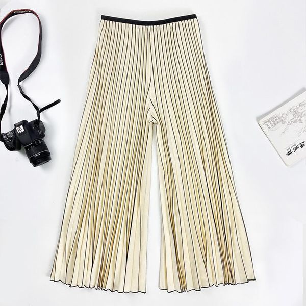 

plus size pants women's clothing early autumn 2021 fashion high-waist draped wide-leg comfortable casual trousers female, Black